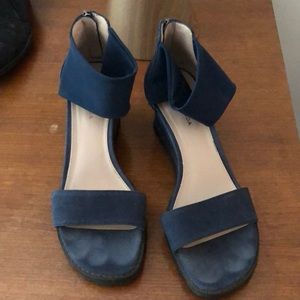 Pelle Moda Blue Suede Sandal - 8M